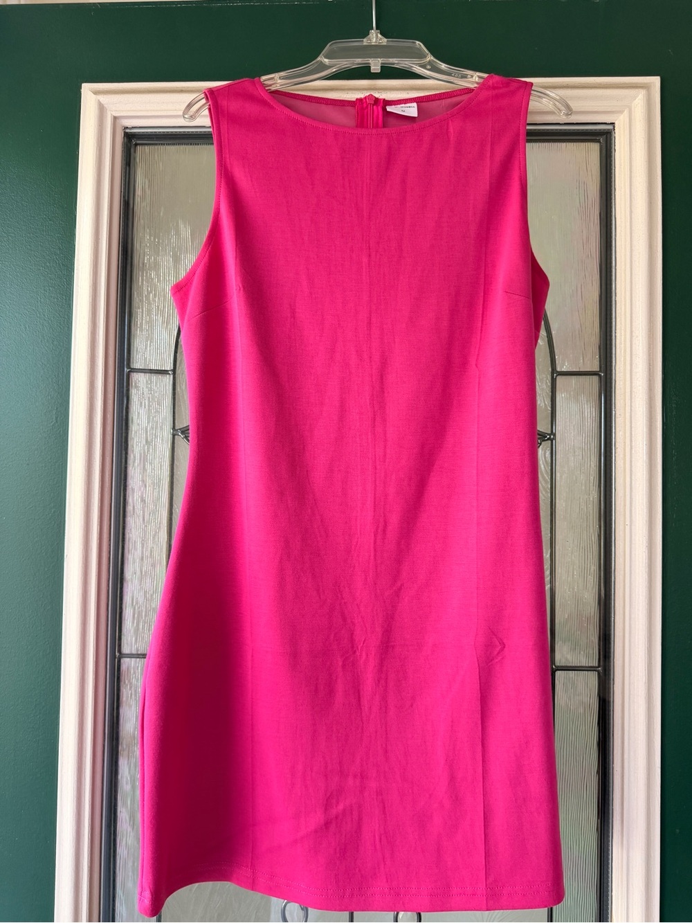 Sleek Sleeveless Mini Dress in Hot Pink